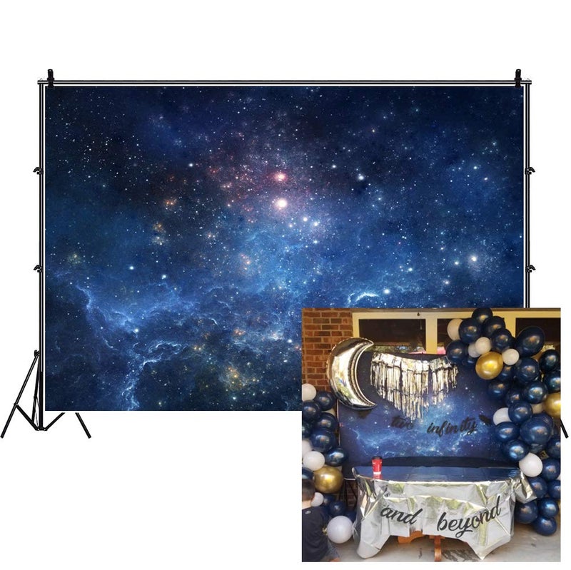 AOFOTO 6x4ft Fantastic Nebula Backdrop Aerospace Starry Sky Photography Background Universe Galaxy Cosmos Outer Space Milky Way Science Fiction Photo Studio Props Vinyl Wallpaper Child Kid Portrait - Image 1